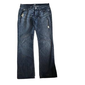7 for all mankind ripped jeans size 29